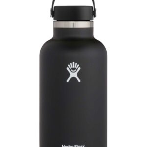 64 Oz Wide Mouth With Flex Cap Black 2.0