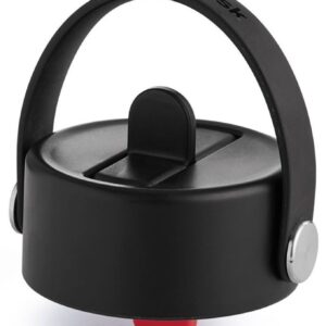 Wide Mouth Flex Straw Cap Black