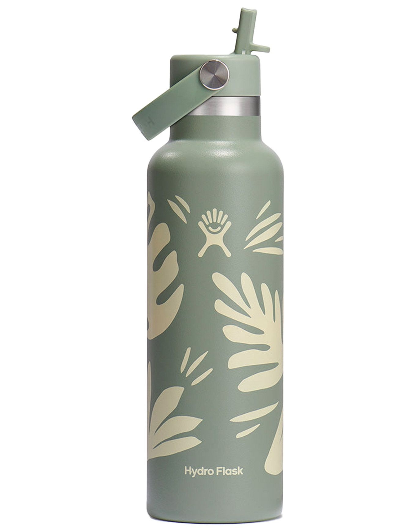 21 Oz Standard Flex Straw Cap Botanical Bliss Agave