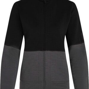 W Merino 400 RealFleece Descender LS Zip Black/Obsidian/Cb