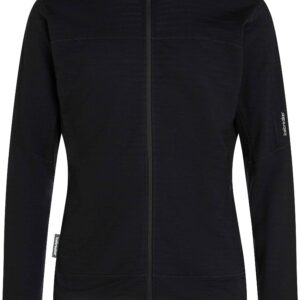 M Merino Blend 300 RealFleece Descender LS Zip Black