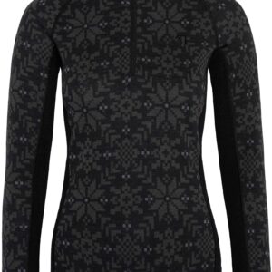 Edith Half Zip Black