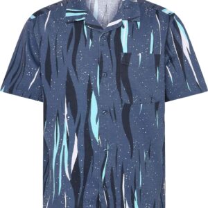Box Short Sleeve Northern Lights Shirt Blue