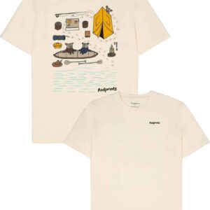 Regular Short Sleeve Heavy Single Jersey Printed Tee Egret