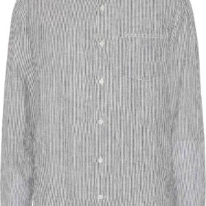 Regular Striped Linen Shirt Total Eclipse