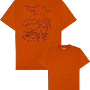 Regenerative Organic Cotton Back Print T-Shirt Pumpkin Spice