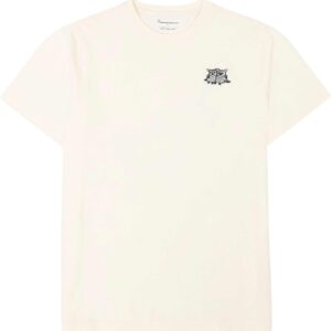 Regenerative Organic Cotton Chest Embroidery T-Shirt Egret