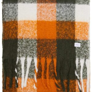 Recycled Polyester Scarf Green Check