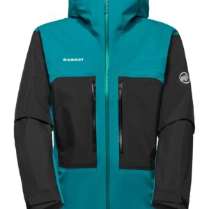 Taiss HS Hooded Jacket Men Deep Teal Black