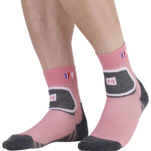 Socquette Mid Perf Rose