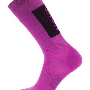 Atlas Merino Snow Sock Purple Bolt