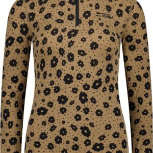 Cascade W Merino Base Layer 1/4 Zip Long Sleeve Aoraki Lily Toffee