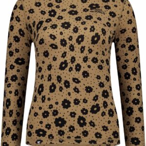 Cascade W Merino Base Layer Mock Neck Long Sleeve Aoraki Lily Toffee