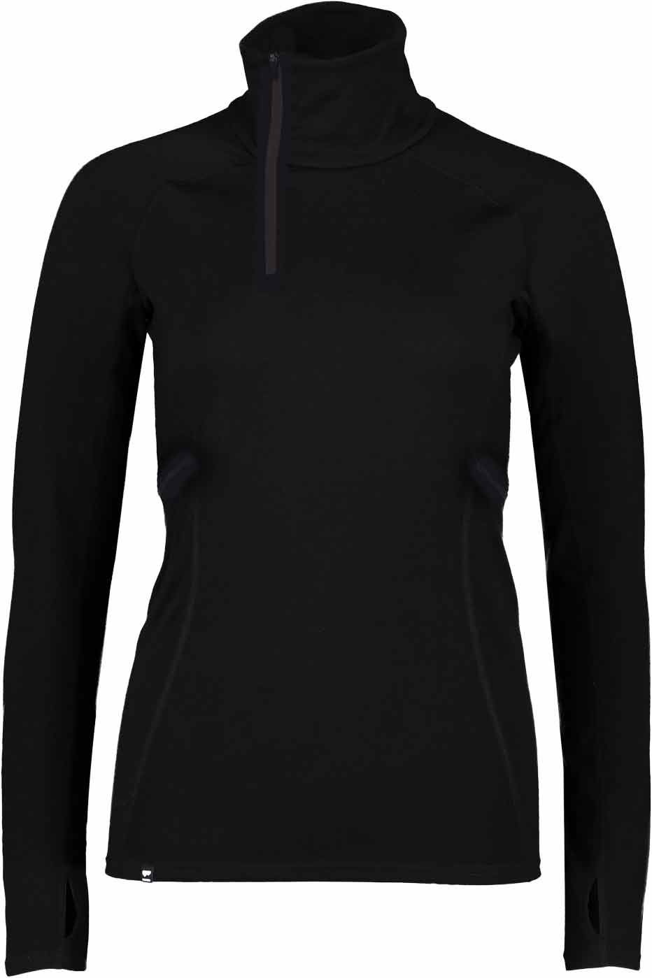 Olympus W Merino Base Layer 1/2 Zip Long Sleeve Black