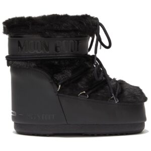 Moon Boot Icon Low Faux Fur Black