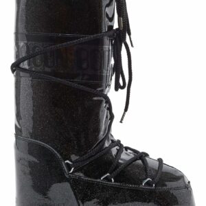 Moon Boot Icon Glitter Black