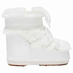 Moon Boot Icon Low Faux Fur Optical White