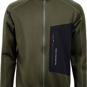 Techno Grid Fleece T-Neck Forest Green