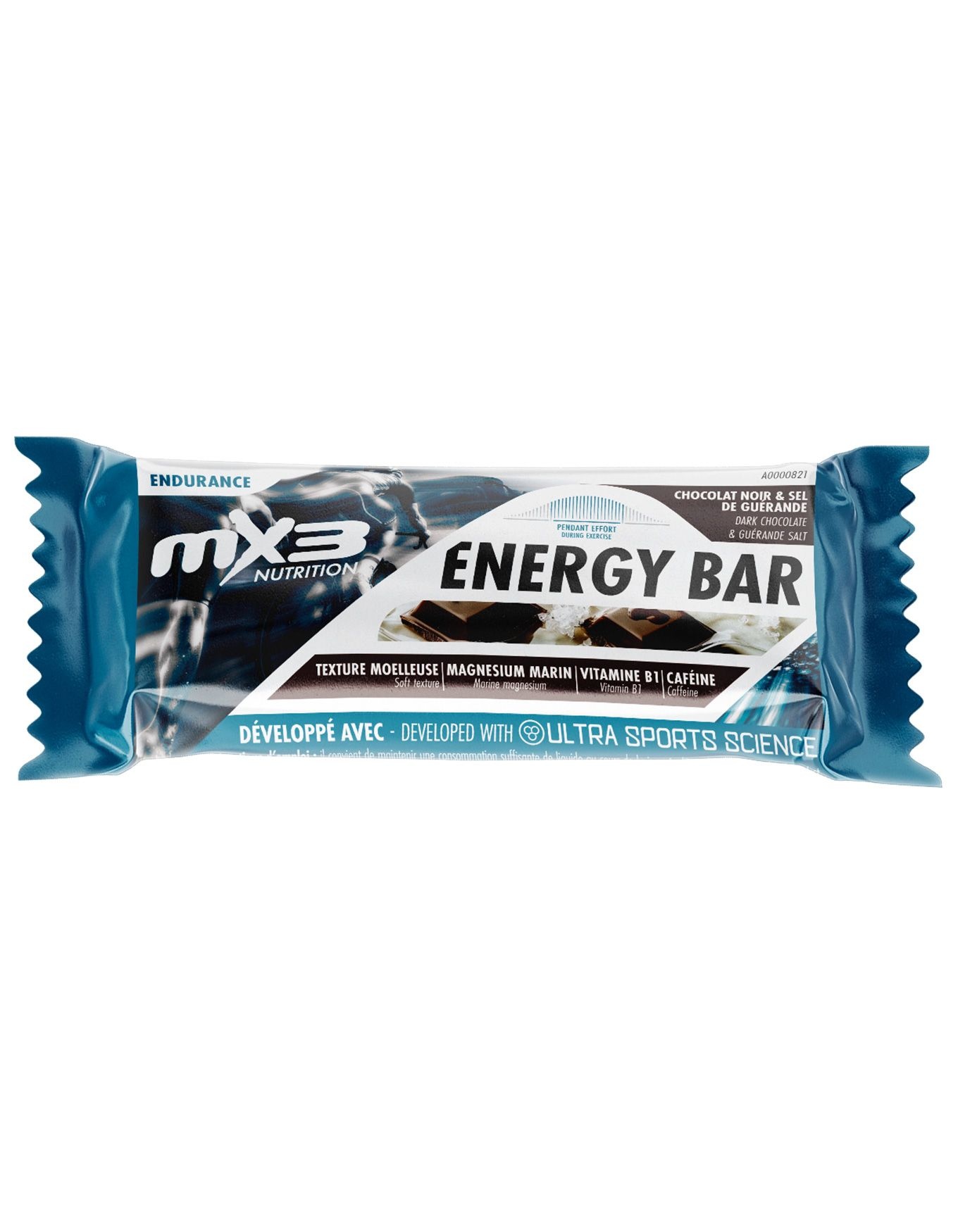 Barre Énergétique Chocolat Noir Pointe De Sel