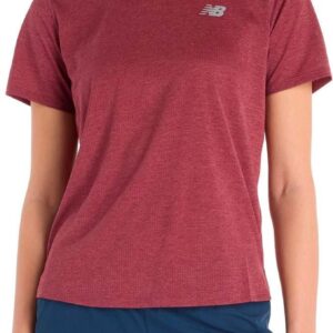 Athletics T-Shirt W Washed Burgundy Heather