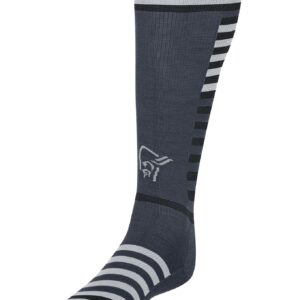 Lyngen Light MerinoUll Long Socks Cool Black