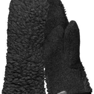 /29 Wool Pile Liner Mittens Caviar