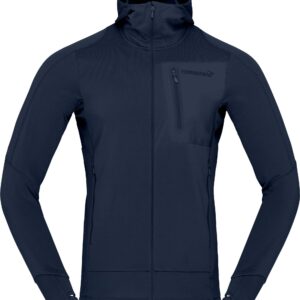 Falketind Power Grid Zip Hood M'S Indigo Night