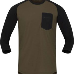Skibotn Equaliser Merino 3/4 T-Shirt M'S Olive Night