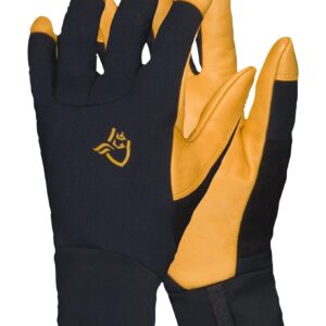 Lyngen Windstopper Leather Gloves Caviar Black