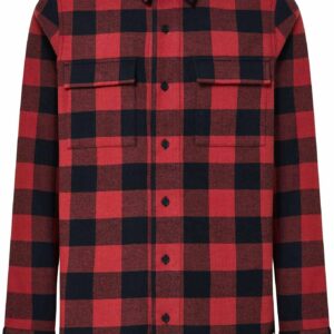 Bear Cozy Flannel Rosewood Black
