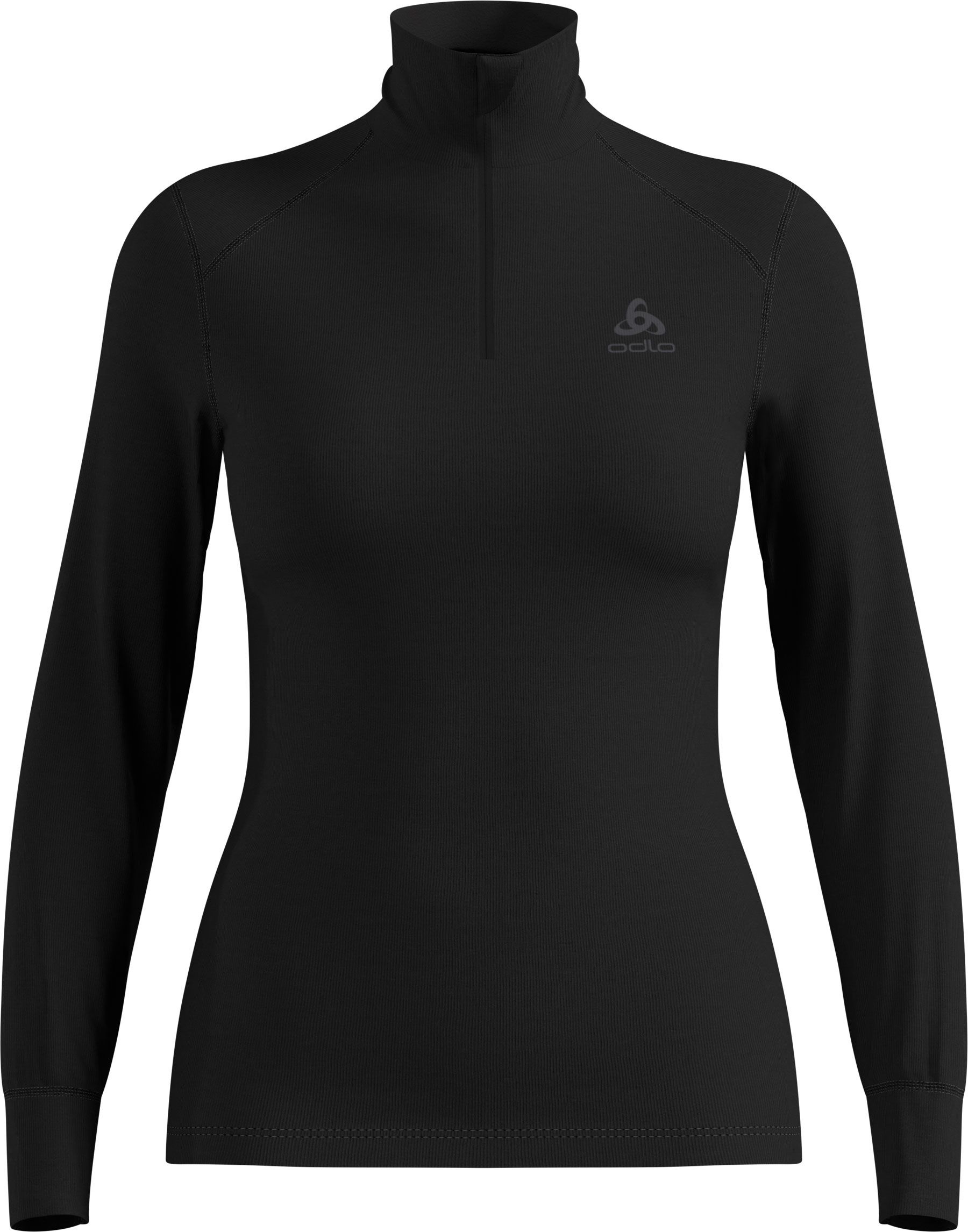 BL Top Turtle Neck LS Half Zip Active Warm Eco W Black