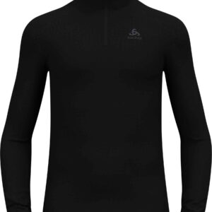BL Top Turtle Neck LS Half Zip Active Warm Eco M Black