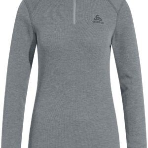 BL Top Turtle Neck LS Half Zip Active Warm Eco W Steel Grey Melange