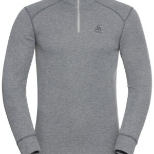 BL Top Turtle Neck LS Half Zip Active Warm Eco M Steel Grey Melange
