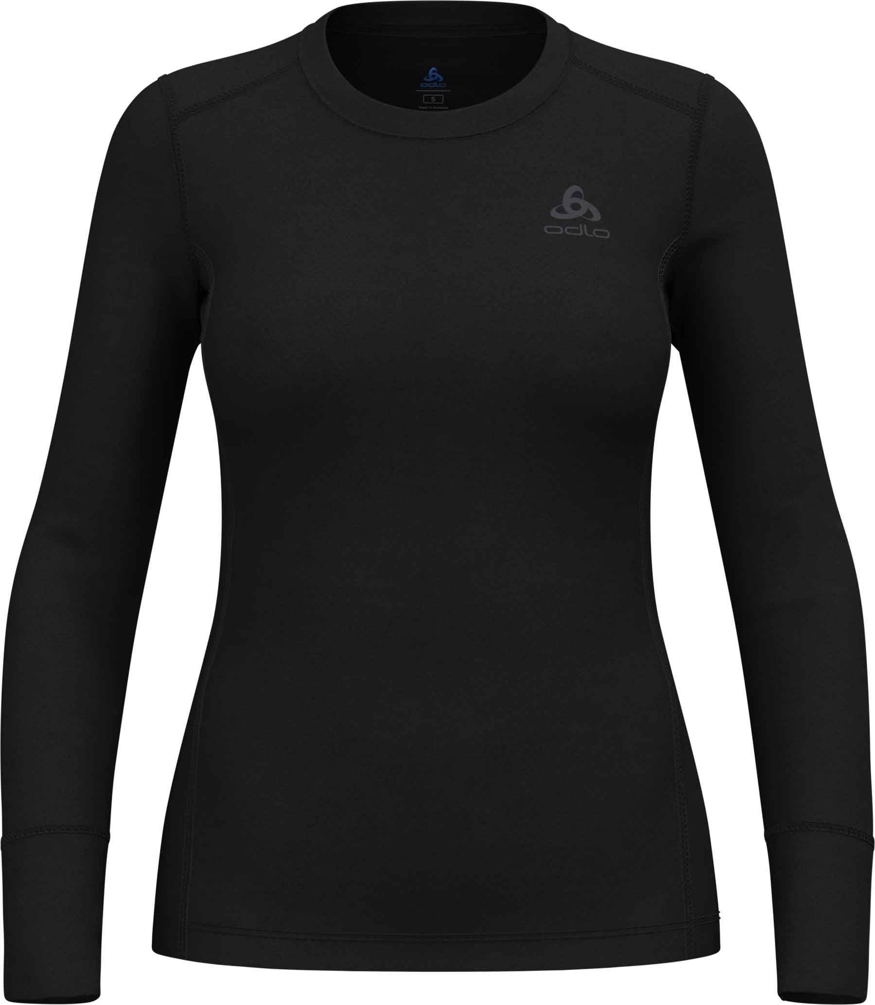 BL Top Crew Neck LS Merino 200 W Black