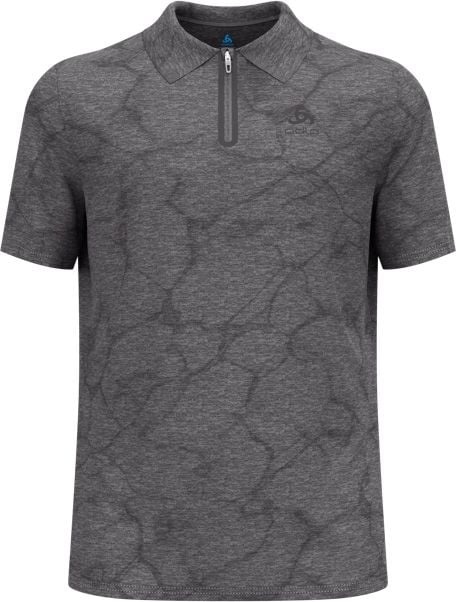 Ascent Chill-Tec Polo Shirt SS Black Melange