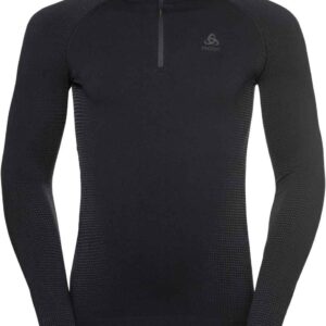 BL Top Turtle Neck LS Half Zip Performance Warm Eco M Black/Graphite Grey
