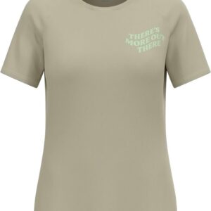 Essential Print T-Shirt Crew Neck S/S W Agate Gray