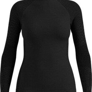 BL Top Crew Neck LS Seamless Performance W Black