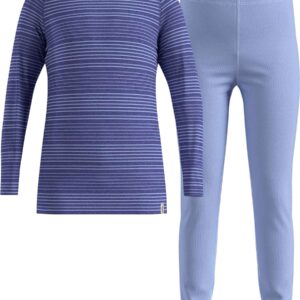 Set Long Active Warm Eco Kids Blue Heron/Skipper Blue