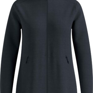 Mid Layer Full Zip Essential Grid Fleece W Black Melange