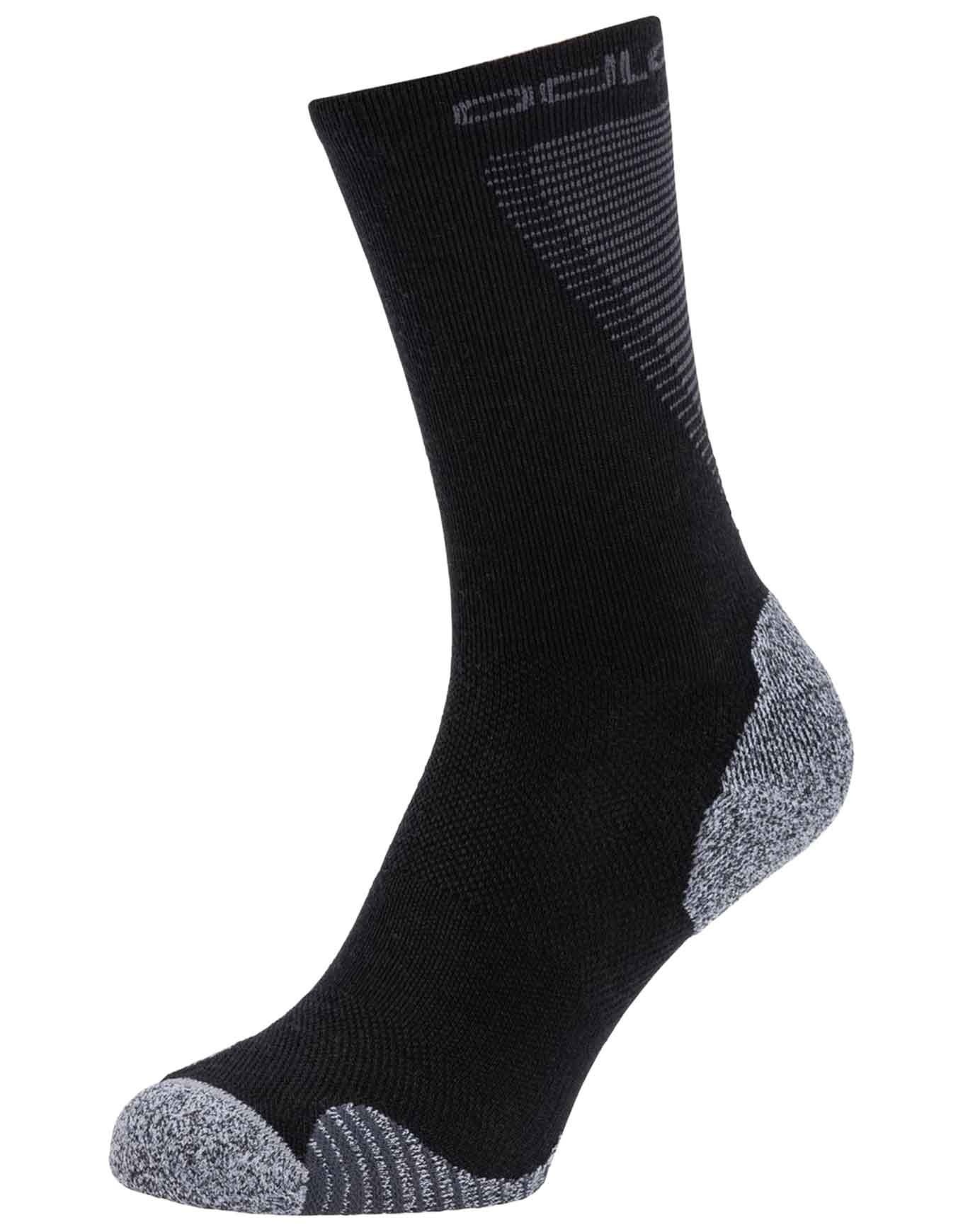 Socks Crew Active Warm Running Black