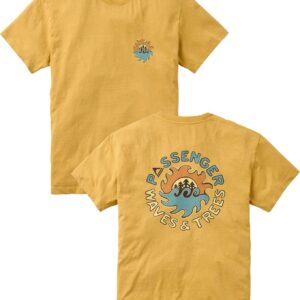 Dune Recycled Cotton Relaxed T-Shirt Spruce Yellow Marl