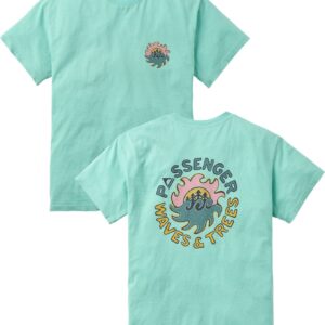 Dune Recycled Cotton Relaxed T-Shirt Aqua Marl