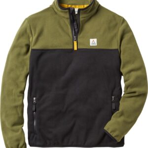 Set Off Recycled Polar 1/4 Zip Fleece Khaki