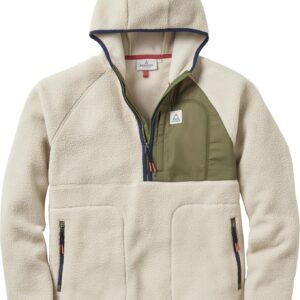 Ventura 1/2 Zip Recycled Sherpa Fleece Oatmeal Khaki