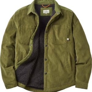 Kodiak 2.0 Sherpa Lined Cord Overshirt Khaki