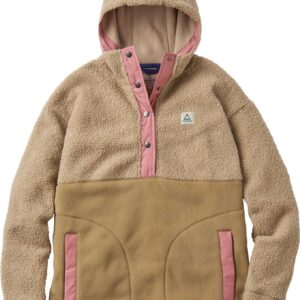 Calla Hooded Recycled Polar-Lined Fleece W Feather Biscuit