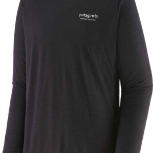 M's L/S Cap Cool Merino Blend Graphic Shirt Heritage Header: Black