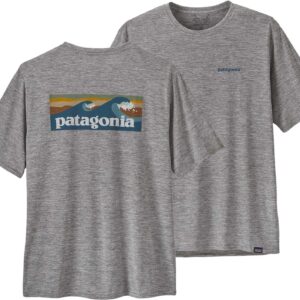 M's Cap Cool Daily Graphic Shirt - Waters Boardshort Logo Abalone Blue: Feather Grey